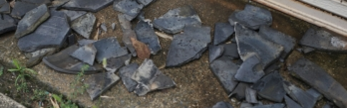 屋根破片1